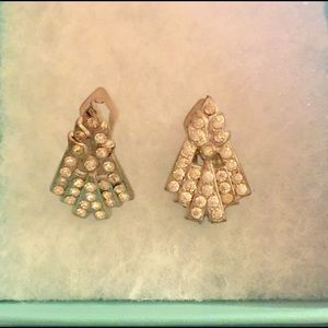 Vintage rhinestone shoe clips